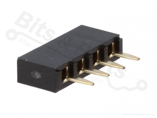 Header pin socket female 1x4 pins